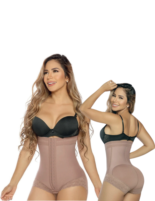 Faja body panty strapless con broches